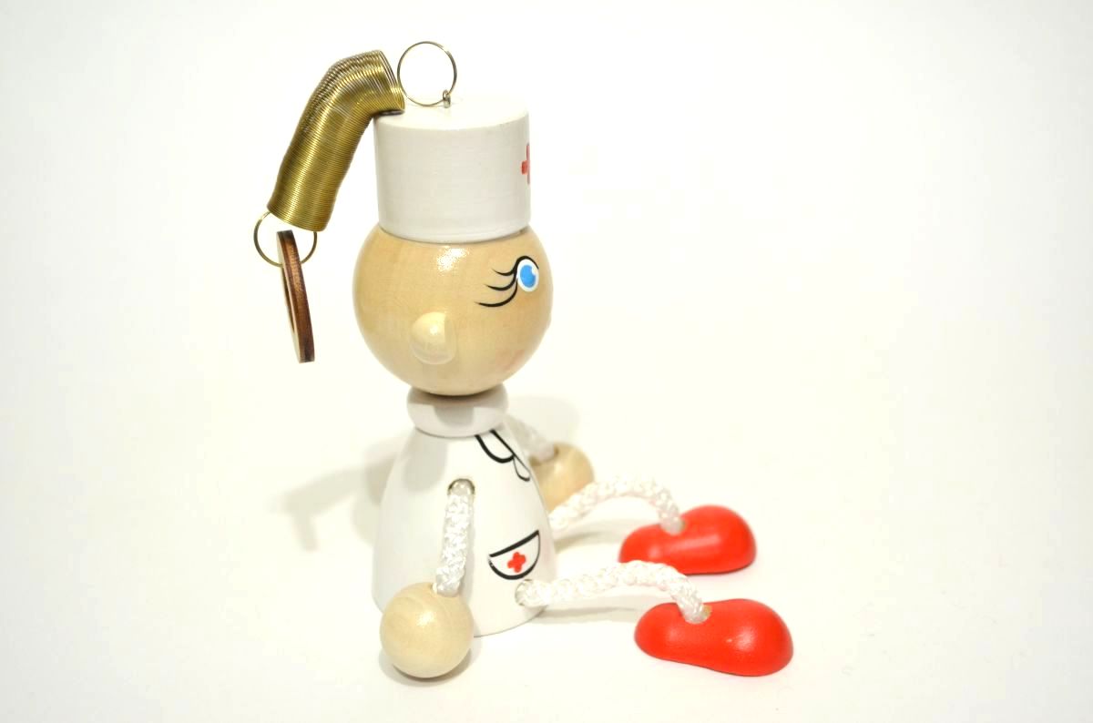 Игрушка на пружинке "Медсестра"